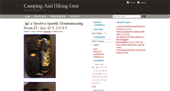 Desktop Screenshot of campingandhikinggear.biz