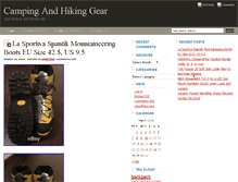 Tablet Screenshot of campingandhikinggear.biz